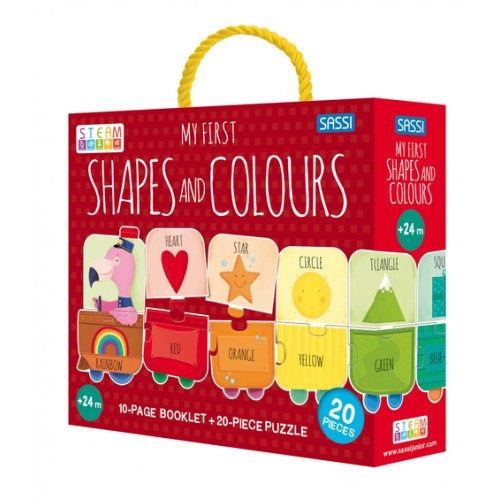 My First Shapes and Colours STEAM Puzzle and Book Set