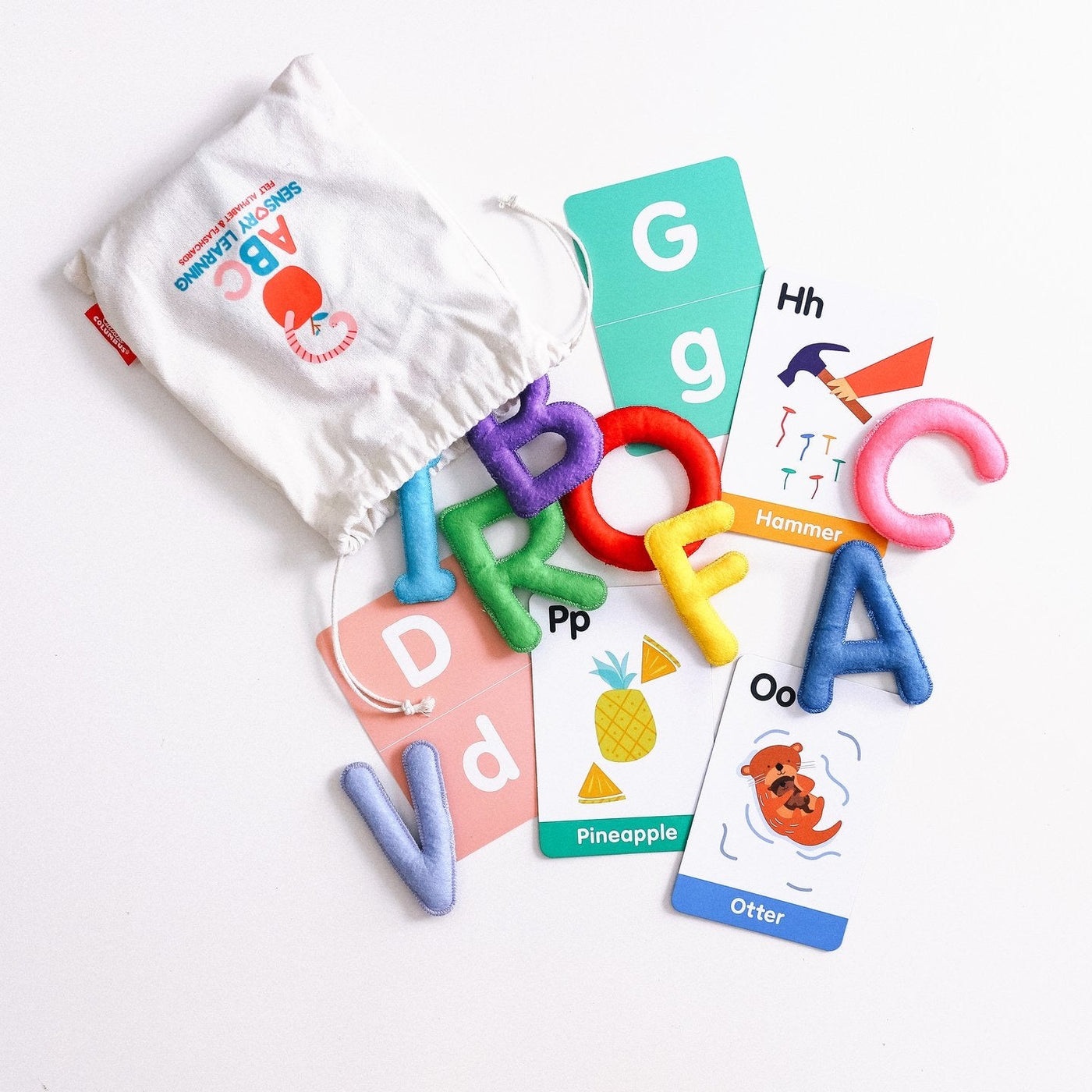ABC Uppercase Felt Alphabet & Flashcards by Curious Columbus - Friends of K