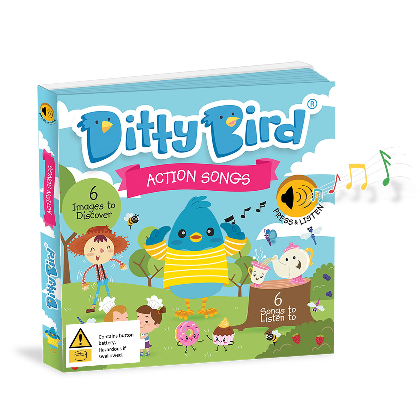 Action Songs Board Book by Ditty Bird - Friends of K