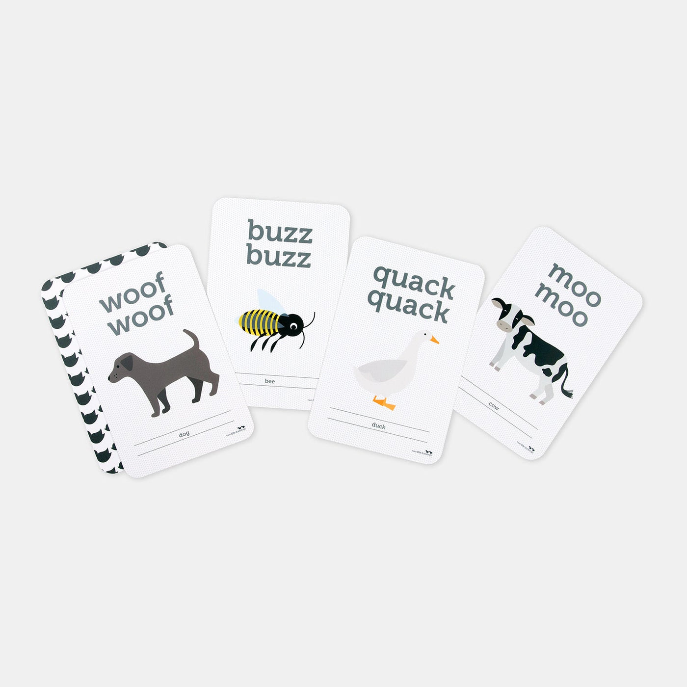 Animal Sounds Flash Cards by Two Little Ducklings - Friends of K