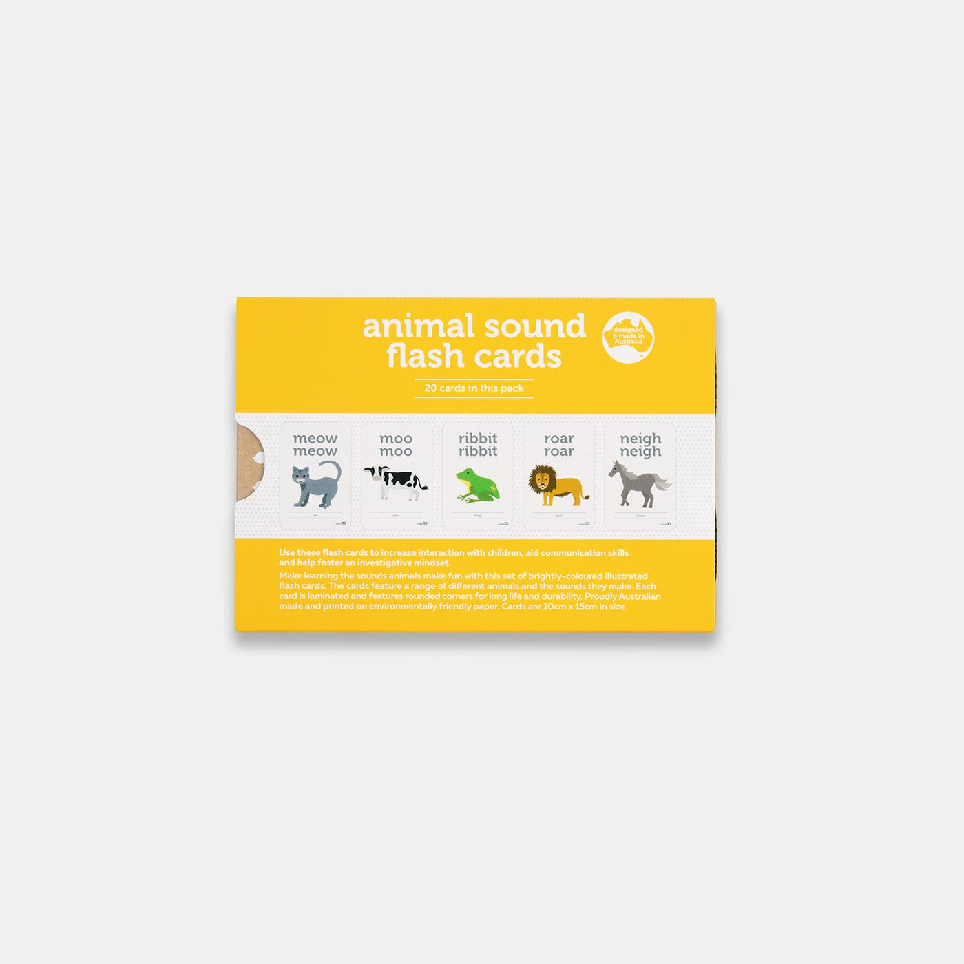 Animal Sounds Flash Cards by Two Little Ducklings - Friends of K