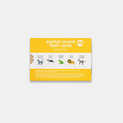 Animal Sounds Flash Cards by Two Little Ducklings - Friends of K