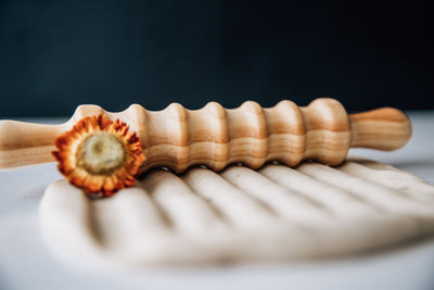 Wooden Patterned Playdough Roller by Beadie Bug Play - Friends of K