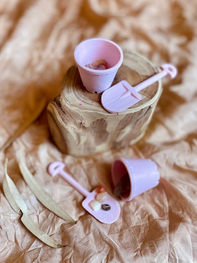 Bucket & Spade Set - Pink by Beadie Bug Play - Friends of K