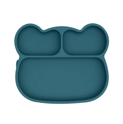 Bear Stickie™ Plate - Blue Dusk by We Might Be Tiny - Friends of K