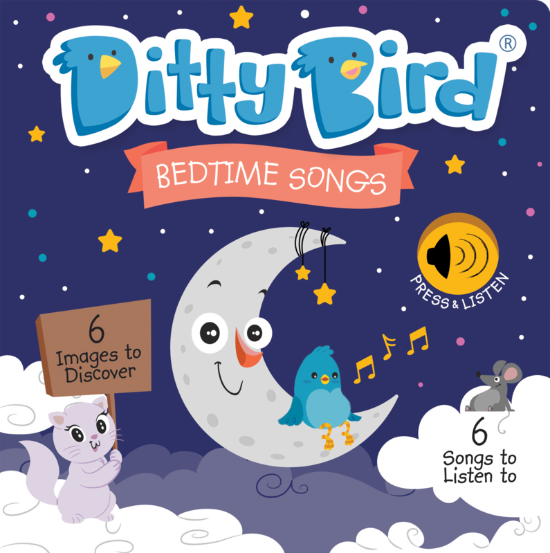 Bedtime Songs Board Book by Ditty Bird - Friends of K