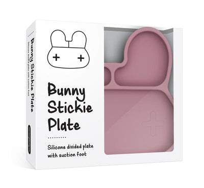 Bunny Stickie™ Plate - Dusty Rose by We Might Be Tiny - Friends of K