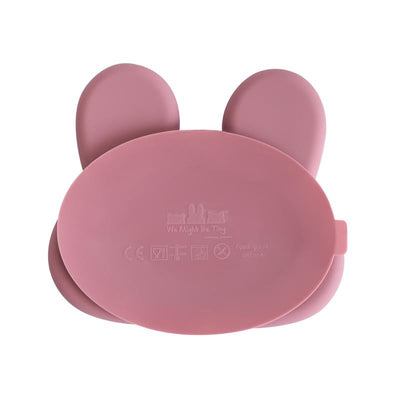 Bunny Stickie™ Plate - Dusty Rose by We Might Be Tiny - Friends of K
