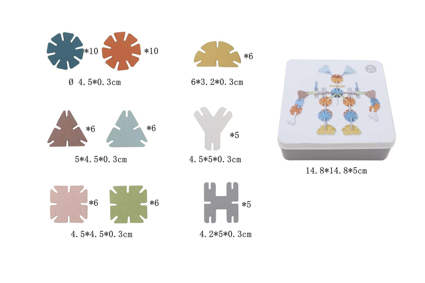 Calm & Breezy Connector Disk in Tin Box by Kaper Kidz - Friends of K