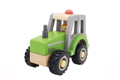 Calm & Breezy Tractor with Rubber Wheels (Green) by Kaper Kidz - Friends of K
