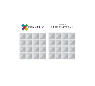 Connetix Tiles | Clear Base Plate Pack 2 pc by Connetix Magnetic Tiles - Friends of K