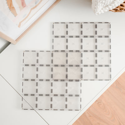 Connetix Tiles | Clear Base Plate Pack 2 pc by Connetix Magnetic Tiles - Friends of K