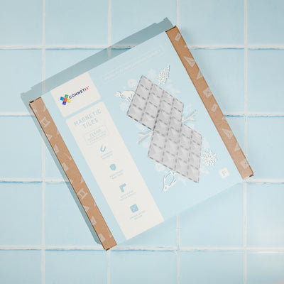 Connetix Tiles | Clear Base Plate Pack 2 pc by Connetix Magnetic Tiles - Friends of K
