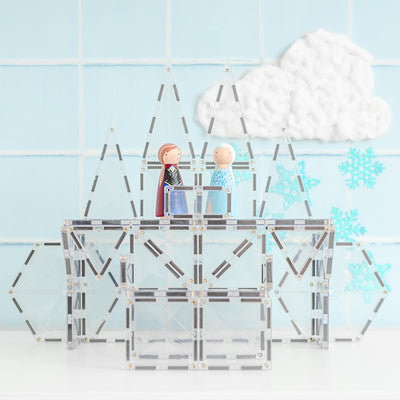 Connetix Tiles | Clear Starter Pack 34 pc by Connetix Magnetic Tiles - Friends of K