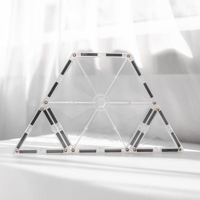 Connetix Tiles | Clear Starter Pack 34 pc by Connetix Magnetic Tiles - Friends of K
