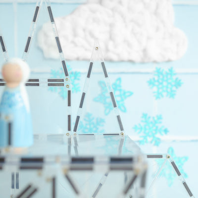 Connetix Tiles | Clear Starter Pack 34 pc by Connetix Magnetic Tiles - Friends of K