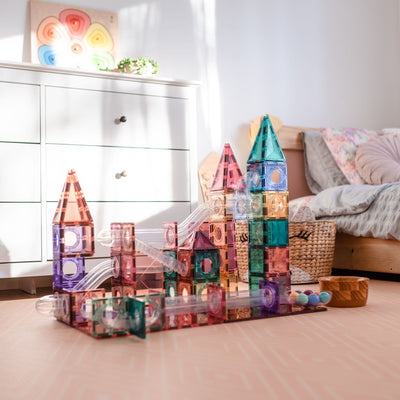 Connetix Tiles | Pastel Ball Run Pack 106 pc by Connetix Magnetic Tiles - Friends of K