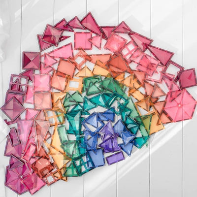 Connetix Tiles | Pastel Creative Pack 120 pc by Connetix Magnetic Tiles - Friends of K