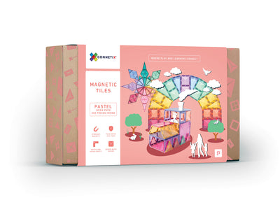 Connetix Tiles | Pastel Mega Pack 202 pc by Connetix Magnetic Tiles - Friends of K