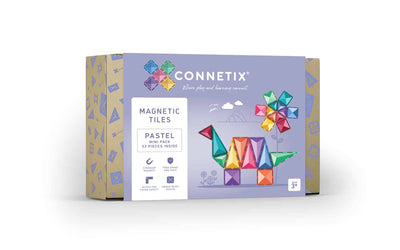 Connetix Tiles | Pastel Mini Pack 32 pc by Connetix Magnetic Tiles - Friends of K
