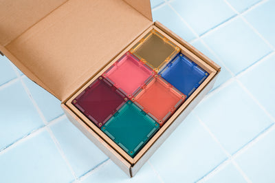 Connetix Tiles | Pastel Square Expansion Pack 40 pc by Connetix Magnetic Tiles - Friends of K