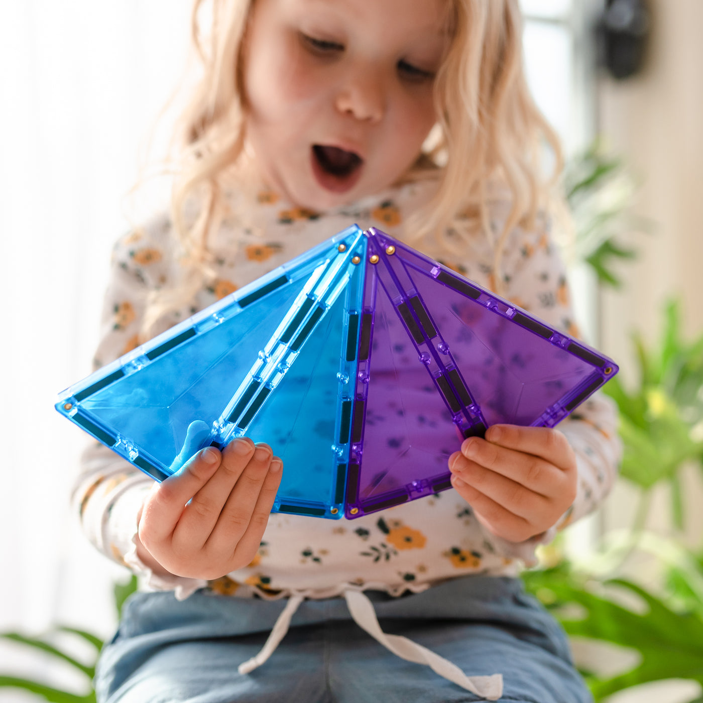 Connetix Tiles | Rainbow Geometry Pack 30 pc by Connetix Magnetic Tiles - Friends of K