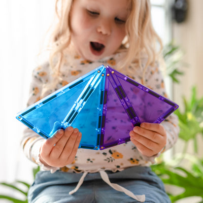 Connetix Tiles | Rainbow Geometry Pack 30 pc by Connetix Magnetic Tiles - Friends of K