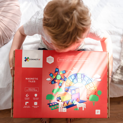 Connetix Tiles | Rainbow Mega Pack 212 pc by Connetix Magnetic Tiles - Friends of K