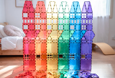 Connetix Tiles | Rainbow Mega Pack 212 pc by Connetix Magnetic Tiles - Friends of K