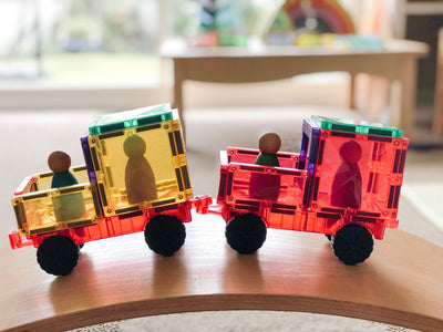 Connetix Tiles | Rainbow Motion Pack 24 pc by Connetix Magnetic Tiles - Friends of K
