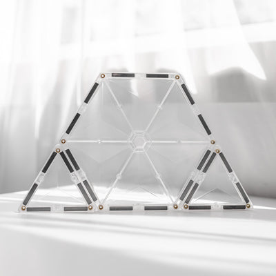 Connetix Tiles | Clear Starter Pack 34pc by Connetix Magnetic Tiles - Friends of K