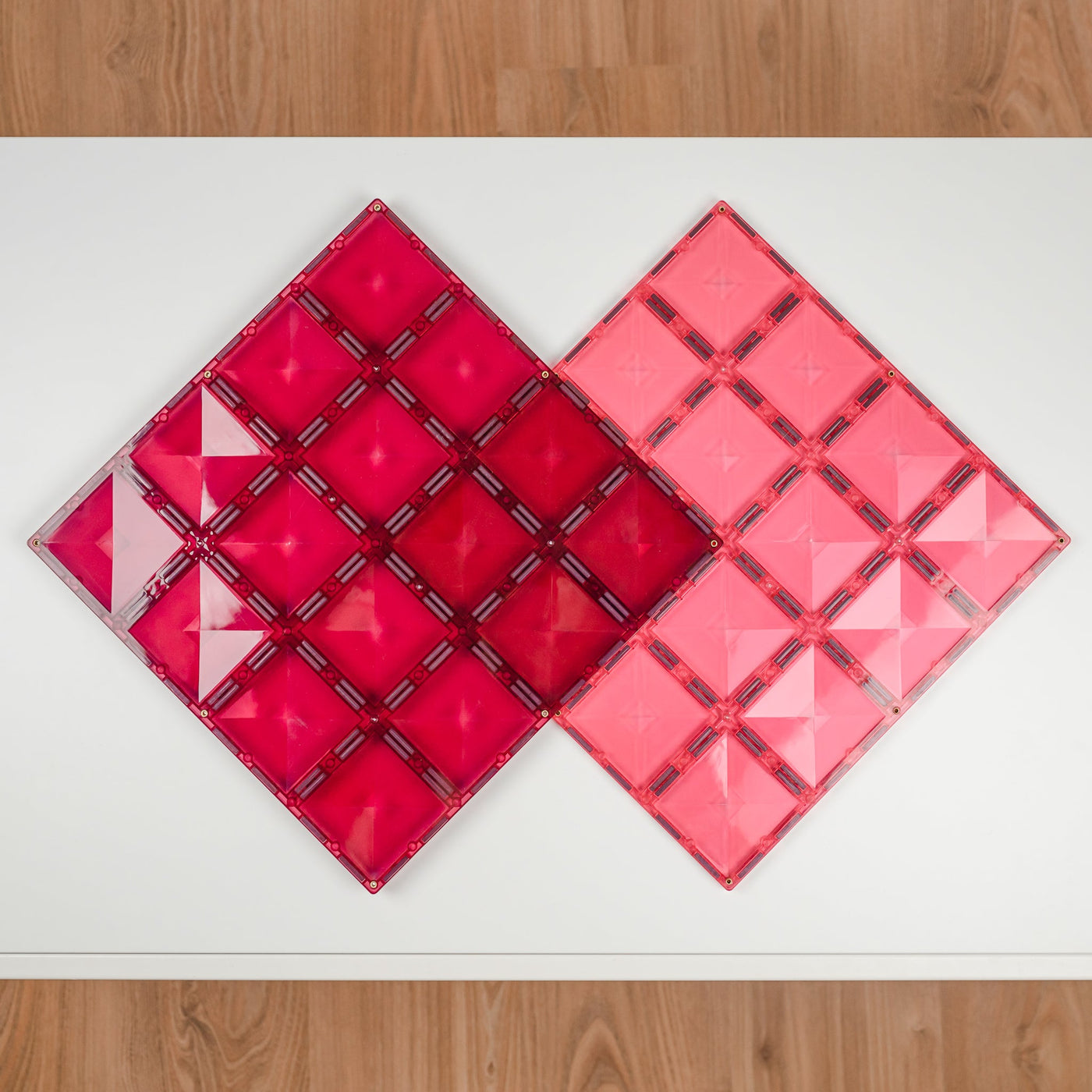 Connetix Tiles | Pastel Base Plate Pack (Pink & Berry) 2pc by Connetix Magnetic Tiles - Friends of K