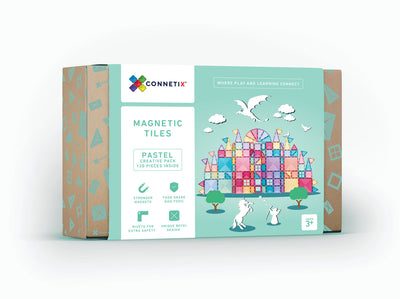 Connetix Tiles | Pastel Creative Pack 120pc by Connetix Magnetic Tiles - Friends of K