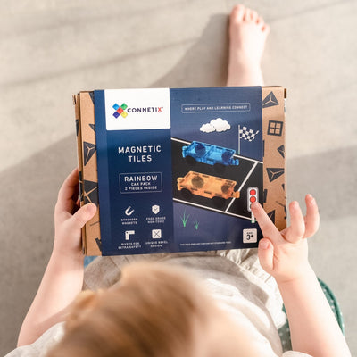Connetix Tiles | Rainbow Car Pack 2pc by Connetix Magnetic Tiles - Friends of K