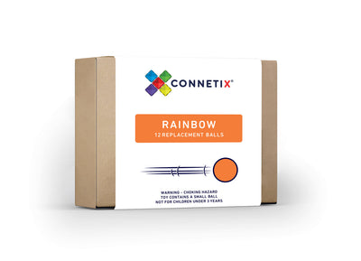 Connetix Tiles | Rainbow Replacement Ball Pack 12pc by Connetix Magnetic Tiles - Friends of K
