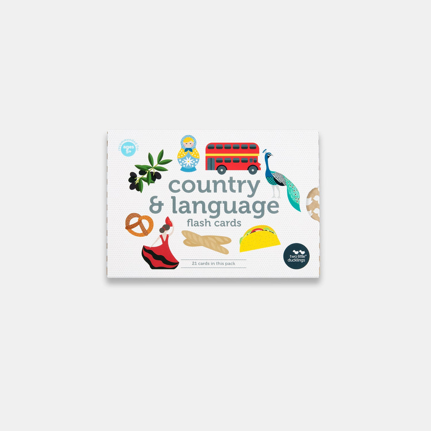 Country and Language Flash Cards by Two Little Ducklings - Friends of K