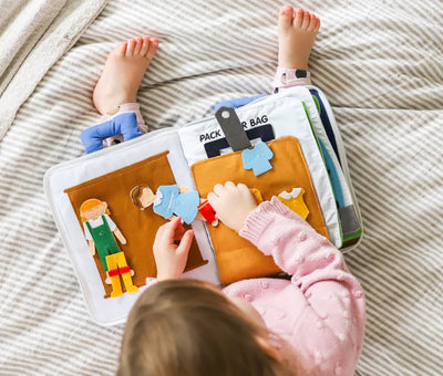 Fabric Activity Book - Away We Go by Curious Columbus - Friends of K