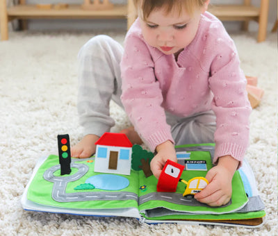 Fabric Activity Book - Away We Go by Curious Columbus - Friends of K