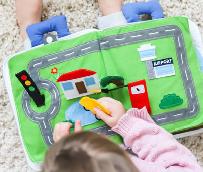 Fabric Activity Book - Away We Go by Curious Columbus - Friends of K