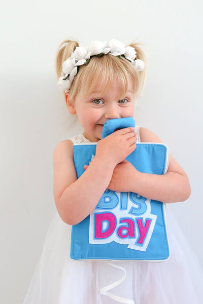 Fabric Activity Book - My Big Day (Blue Cover) by Curious Columbus - Friends of K