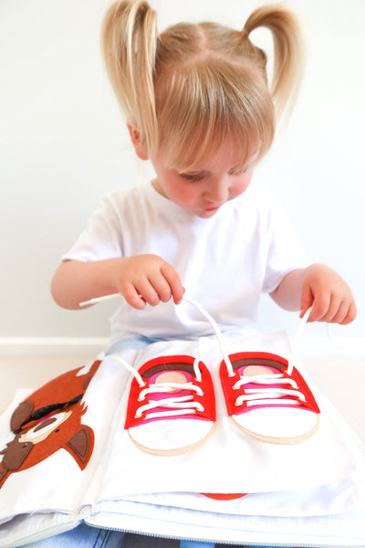 Fabric Activity Book - My Big Day (Blue Cover) by Curious Columbus - Friends of K