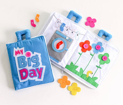 Fabric Activity Book - My Big Day (Blue Cover) by Curious Columbus - Friends of K