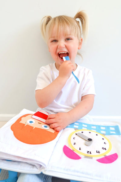Fabric Activity Book - My Big Day (Blue Cover) by Curious Columbus - Friends of K