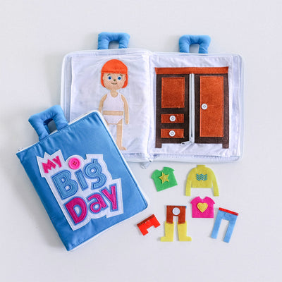 Fabric Activity Book - My Big Day (Blue Cover) by Curious Columbus - Friends of K