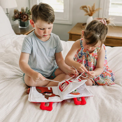Fabric Activity Book - My Big Day (Red Cover) by Curious Columbus - Friends of K