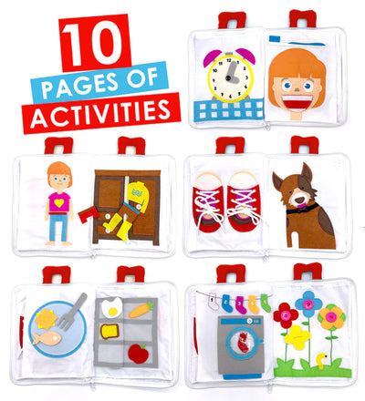Fabric Activity Book - My Big Day (Red Cover) by Curious Columbus - Friends of K