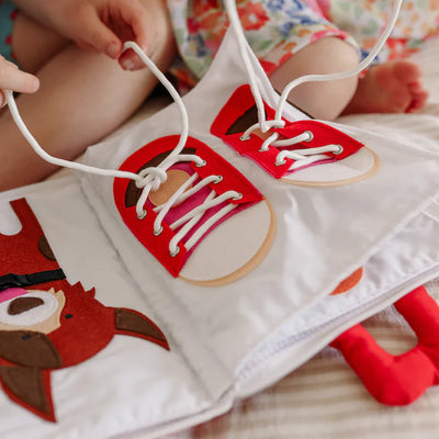 Fabric Activity Book - My Big Day (Red Cover) by Curious Columbus - Friends of K