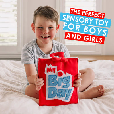 Fabric Activity Book - My Big Day (Red Cover) by Curious Columbus - Friends of K