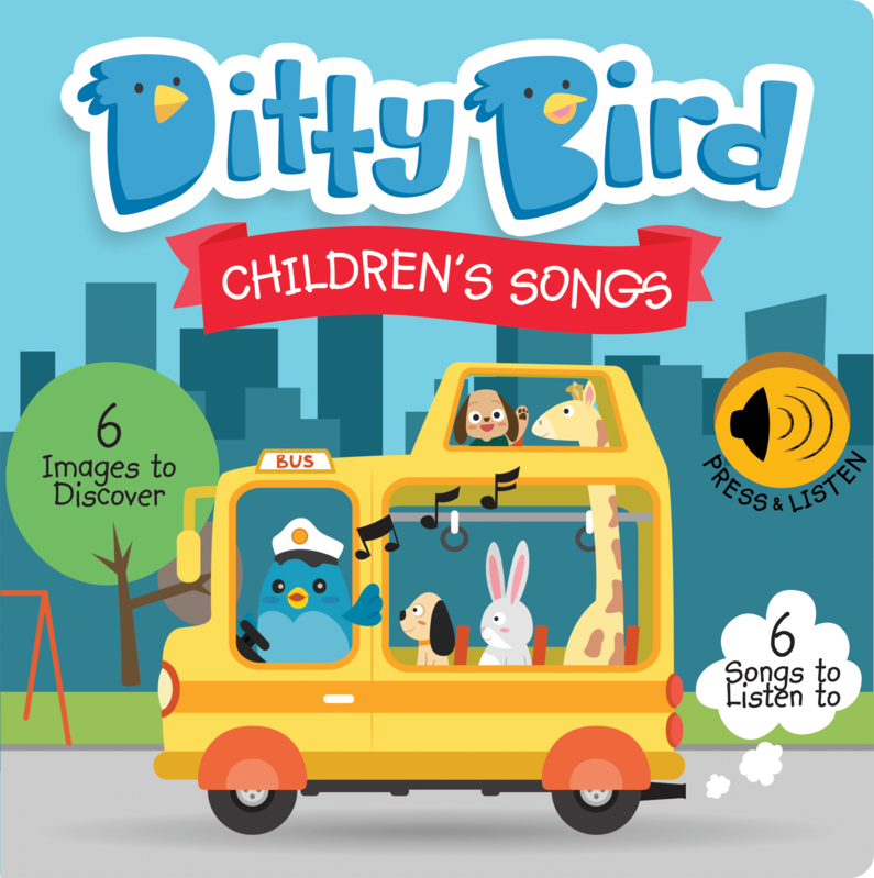 Children's Songs Board Book by Ditty Bird - Friends of K