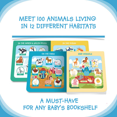First 100 Animals Board Book by Ditty Bird - Friends of K